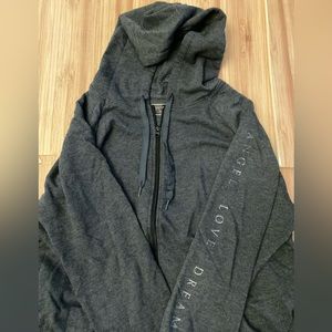 Gray Victoria's Secret zip up hoodie